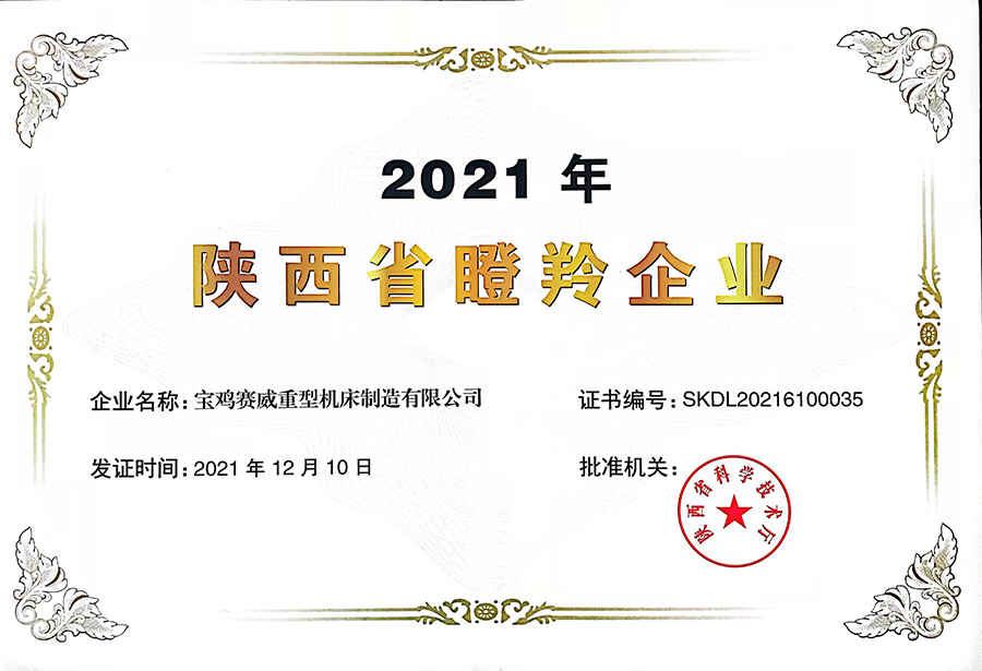 荣获陕西省瞪羚企业荣誉称号(图1)